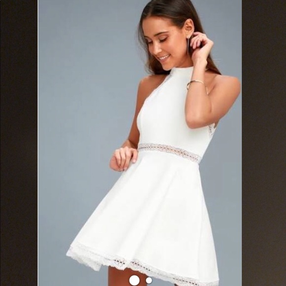 lulus white skater dress